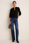 Black Pointelle Capucine Cardigan