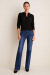 Black Pointelle Capucine Cardigan
