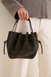 Ganache Suede Mini Scallop Tote