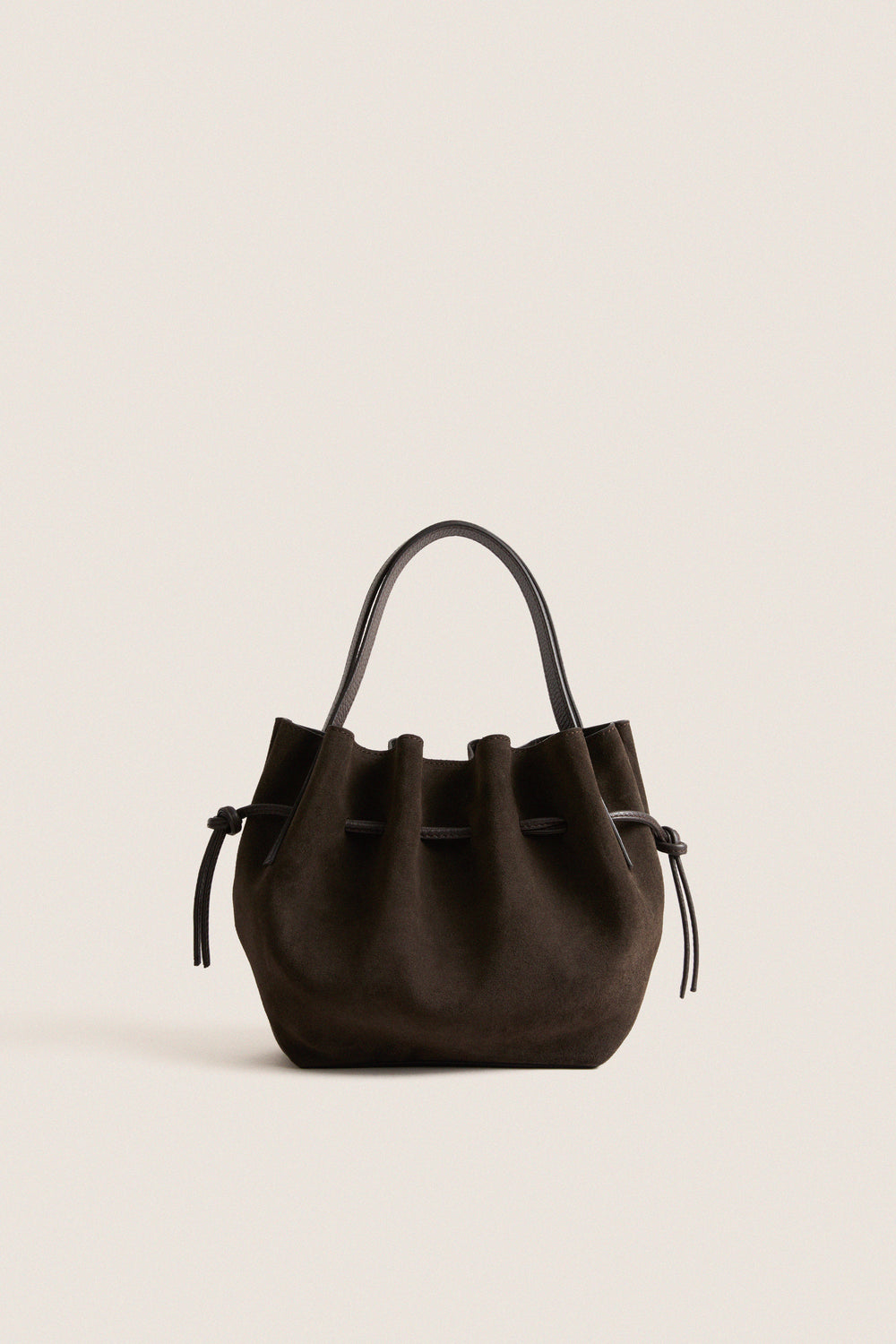 Ganache Suede Mini Scallop Tote