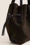 Ganache Suede Mini Scallop Tote