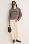 Ganache Suede Mini Scallop Tote