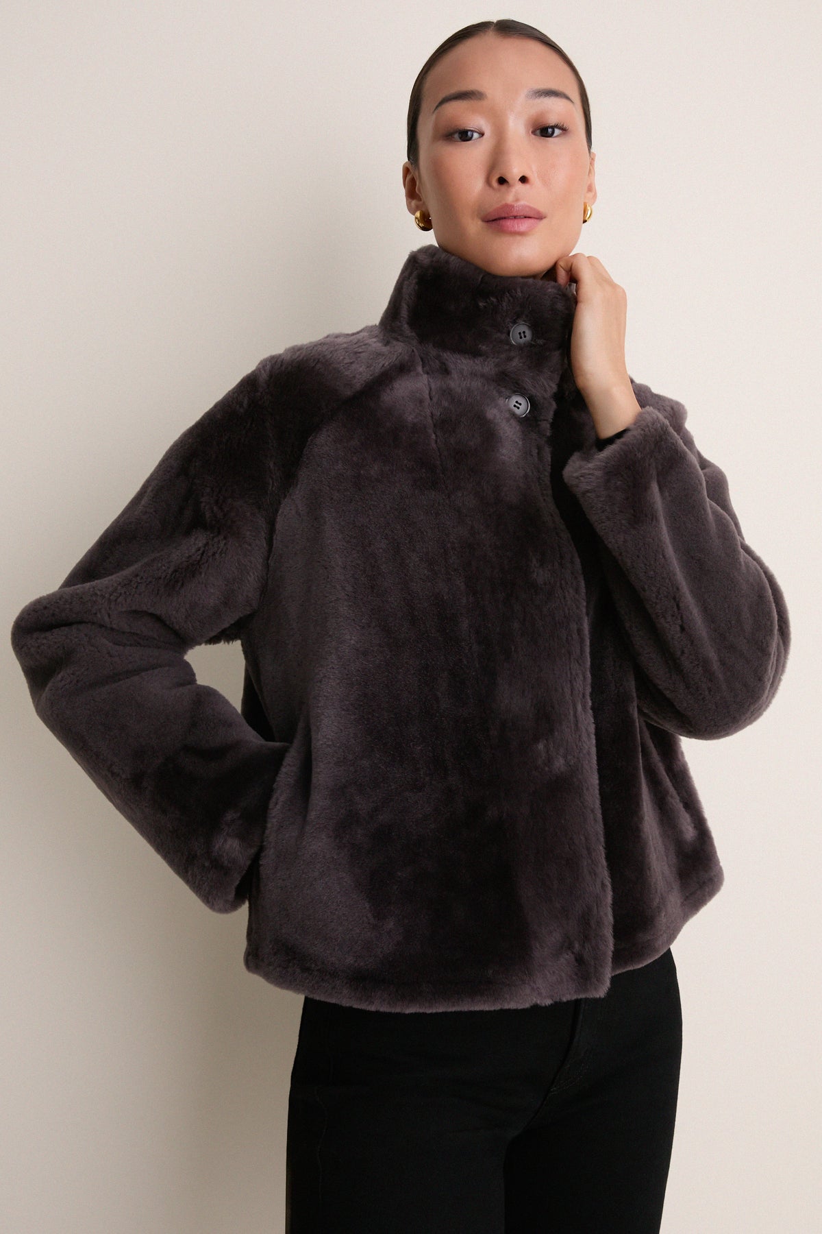 Soil Ariana Merinillo Lacon Nappa Jacket