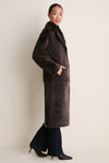 Coffee Bean Ines Merinillo Alba Nappa Coat