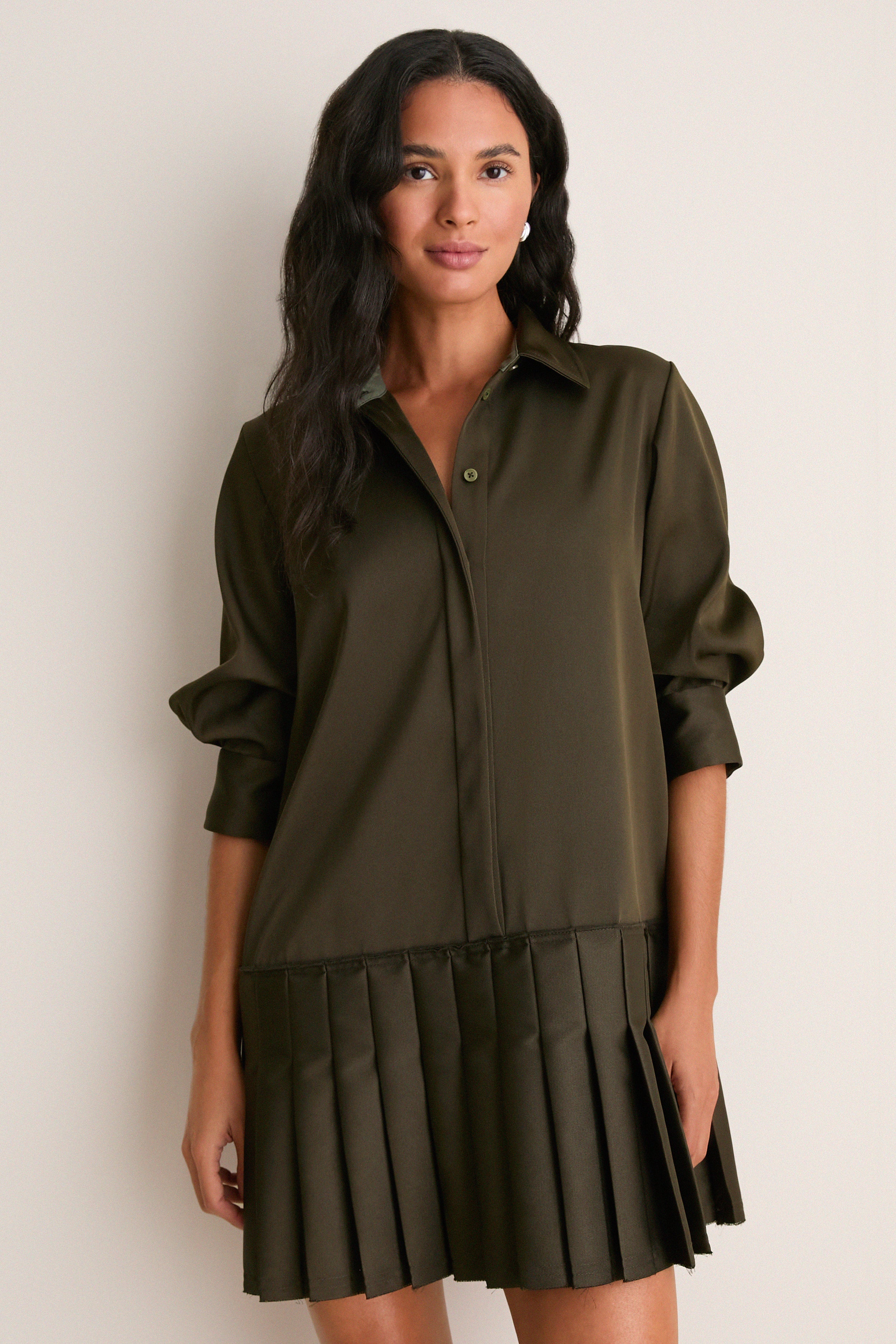 Dark Olive Regina Mini Dress