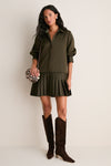 Dark Olive Regina Mini Dress
