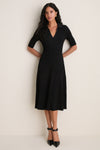 Black Pati Polo Midi Dress