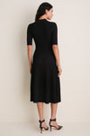 Black Pati Polo Midi Dress