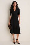 Black Pati Polo Midi Dress