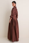 Exclusive Cognac Julip Belted Gown