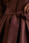 Exclusive Cognac Julip Belted Gown