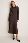 Chocolate Black Mazie Midi Dress