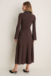 Chocolate Black Mazie Midi Dress