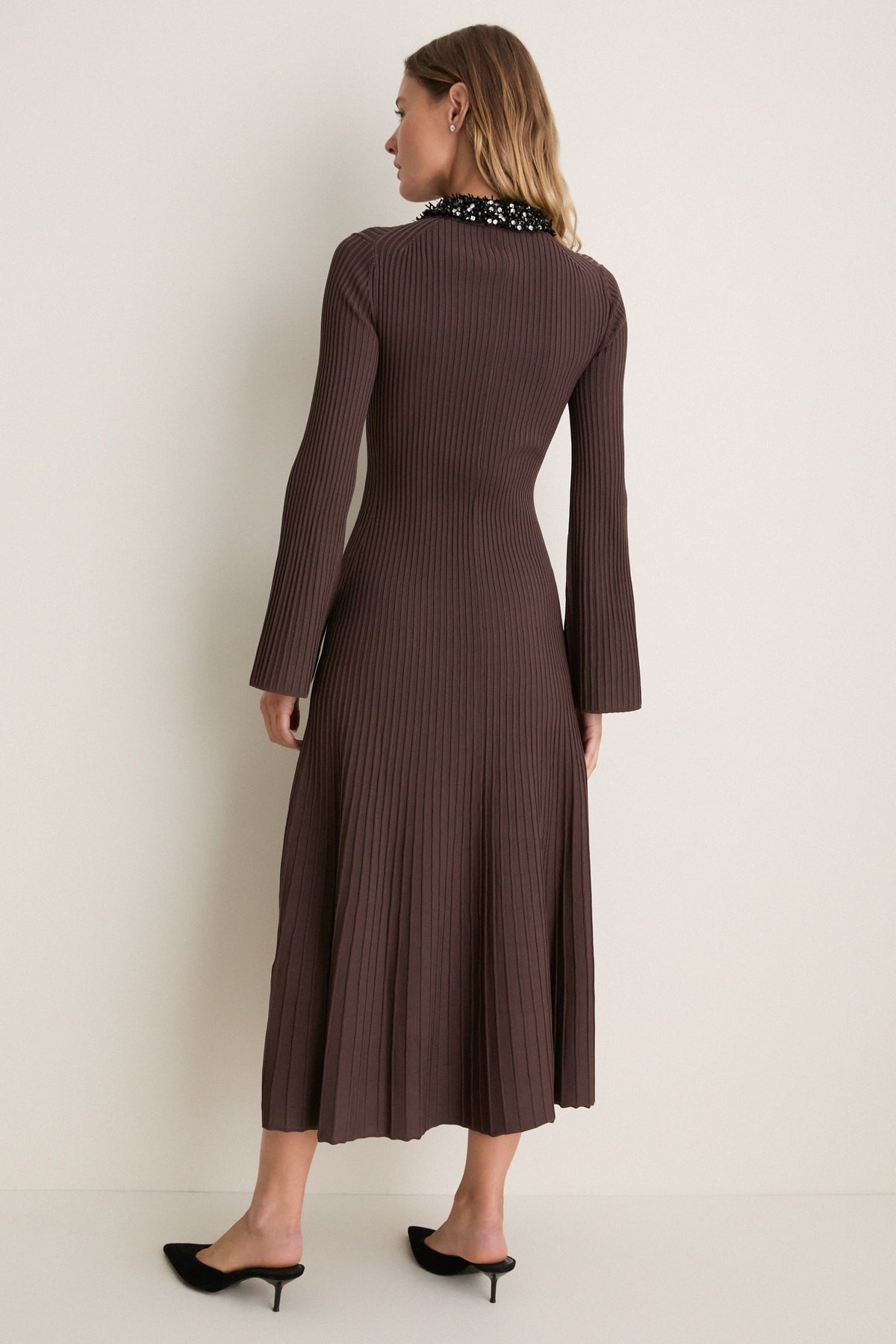 Chocolate Black Mazie Midi Dress