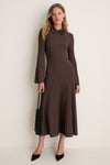 Chocolate Black Mazie Midi Dress
