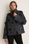 Black Embellished Siena Jacket