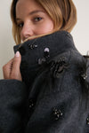 Black Embellished Siena Jacket