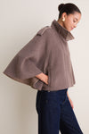 Mushroom Melange Yara Cape Jacket