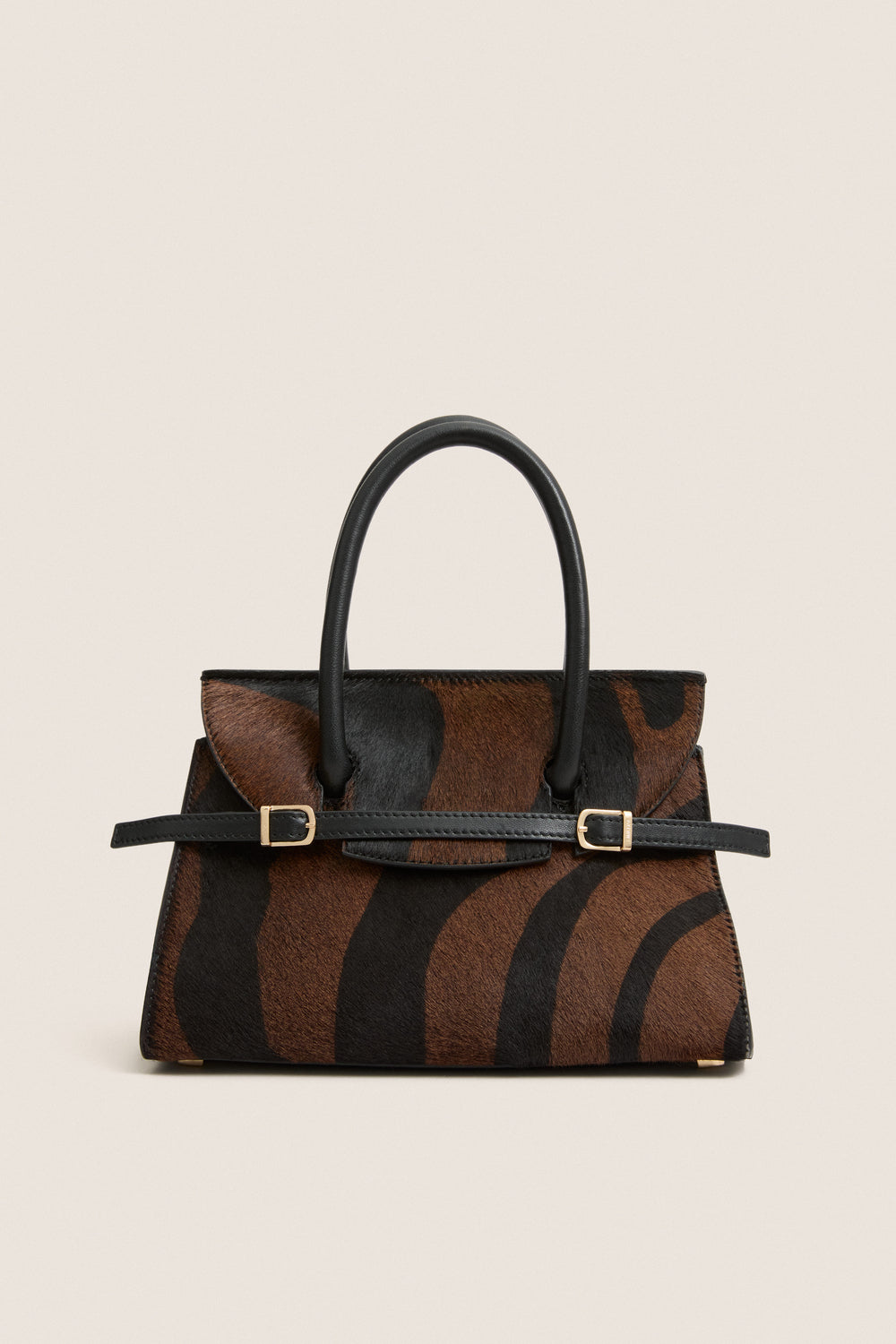 Cacao Multi River Small Top Handle Bag
