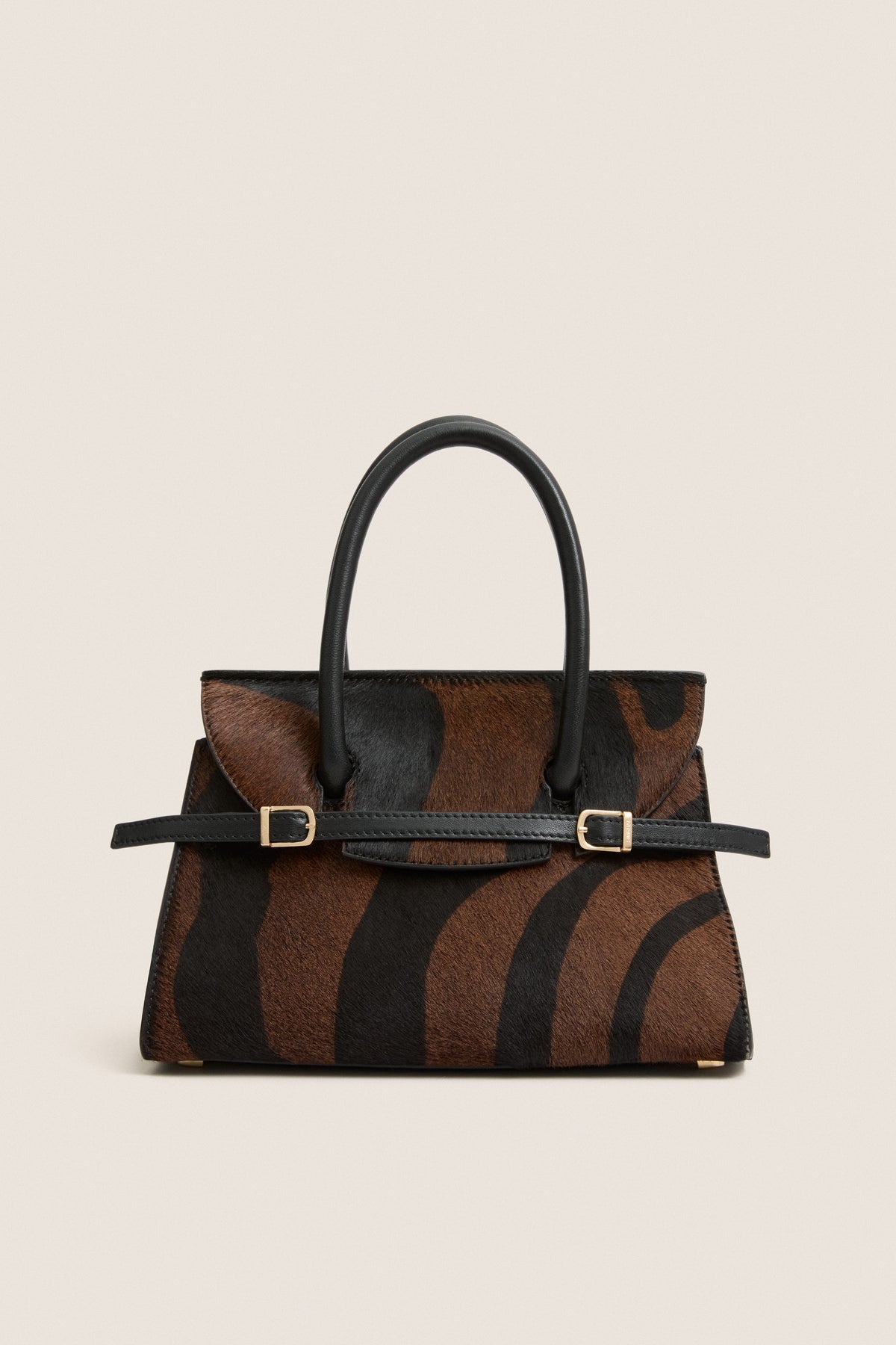 Cacao Multi River Small Top Handle Bag
