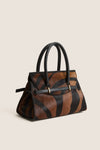 Cacao Multi River Small Top Handle Bag