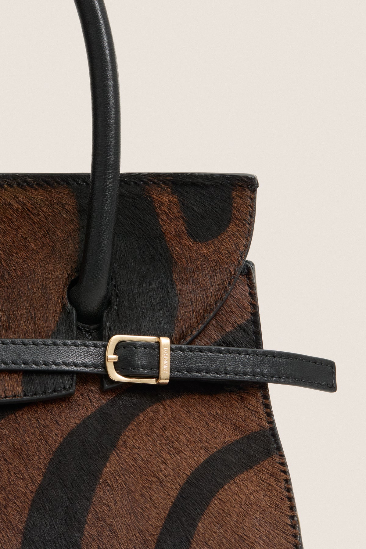 Cacao Multi River Small Top Handle Bag