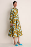 Mustard and Blue Breezy Poppy Celeste Dress