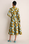 Mustard and Blue Breezy Poppy Celeste Dress