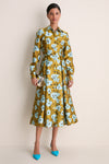 Mustard and Blue Breezy Poppy Celeste Dress