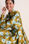 Mustard and Blue Breezy Poppy Celeste Dress
