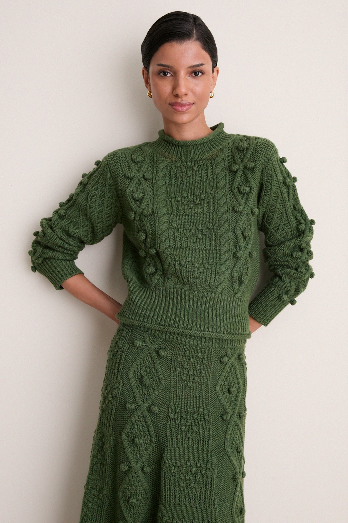 Forest Green Wool Milo Cardigan