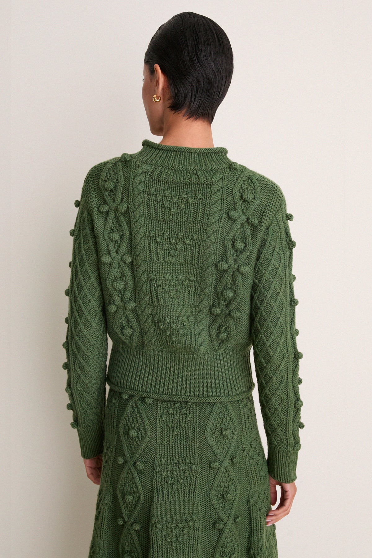 Forest Green Wool Milo Cardigan