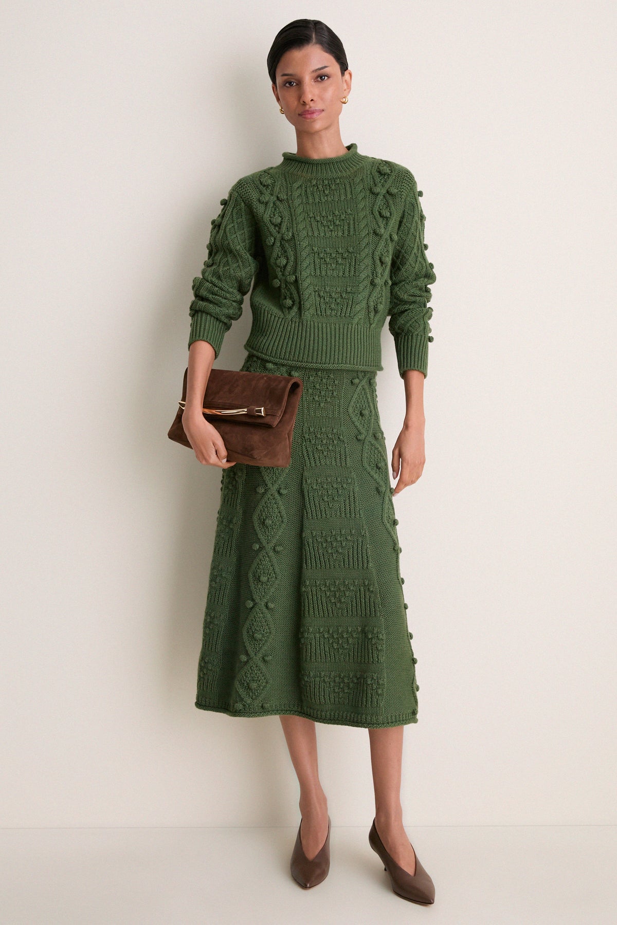 Forest Green Wool Milo Cardigan