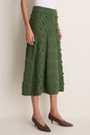 Forest Green Wool Koda Midi Skirt
