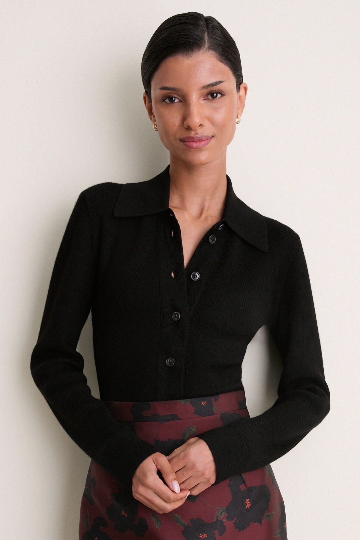 Black Wool Reno Shirt