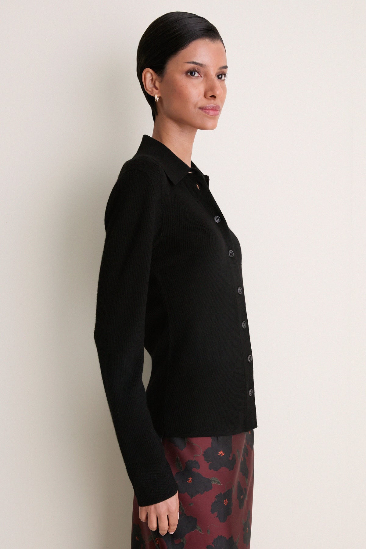 Black Wool Reno Shirt