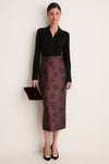 Red and Black Breezy Poppy Lorelei Skirt