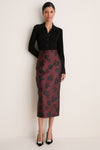 Red and Black Breezy Poppy Lorelei Skirt