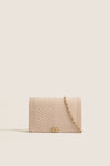 CHANEL Beige Boy Matelasse Shoulder Bag Grained Calfskin