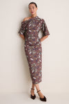Chocolate Brown Bowery Midi Dress