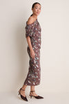 Chocolate Brown Bowery Midi Dress