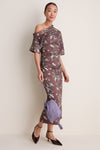 Chocolate Brown Bowery Midi Dress
