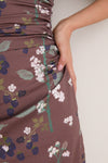 Chocolate Brown Bowery Midi Dress