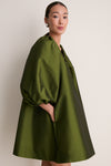 Dark Lime George Short Dress