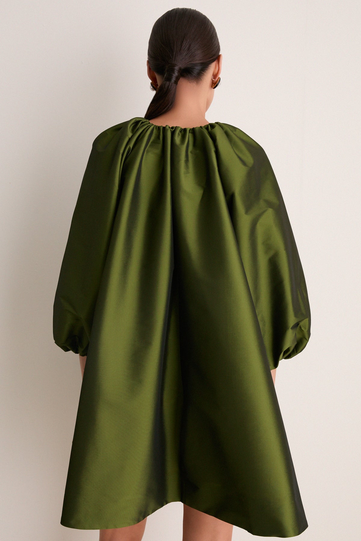 Dark Lime George Short Dress