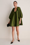 Dark Lime George Short Dress