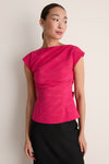 Raspberry Moire Atticus Top