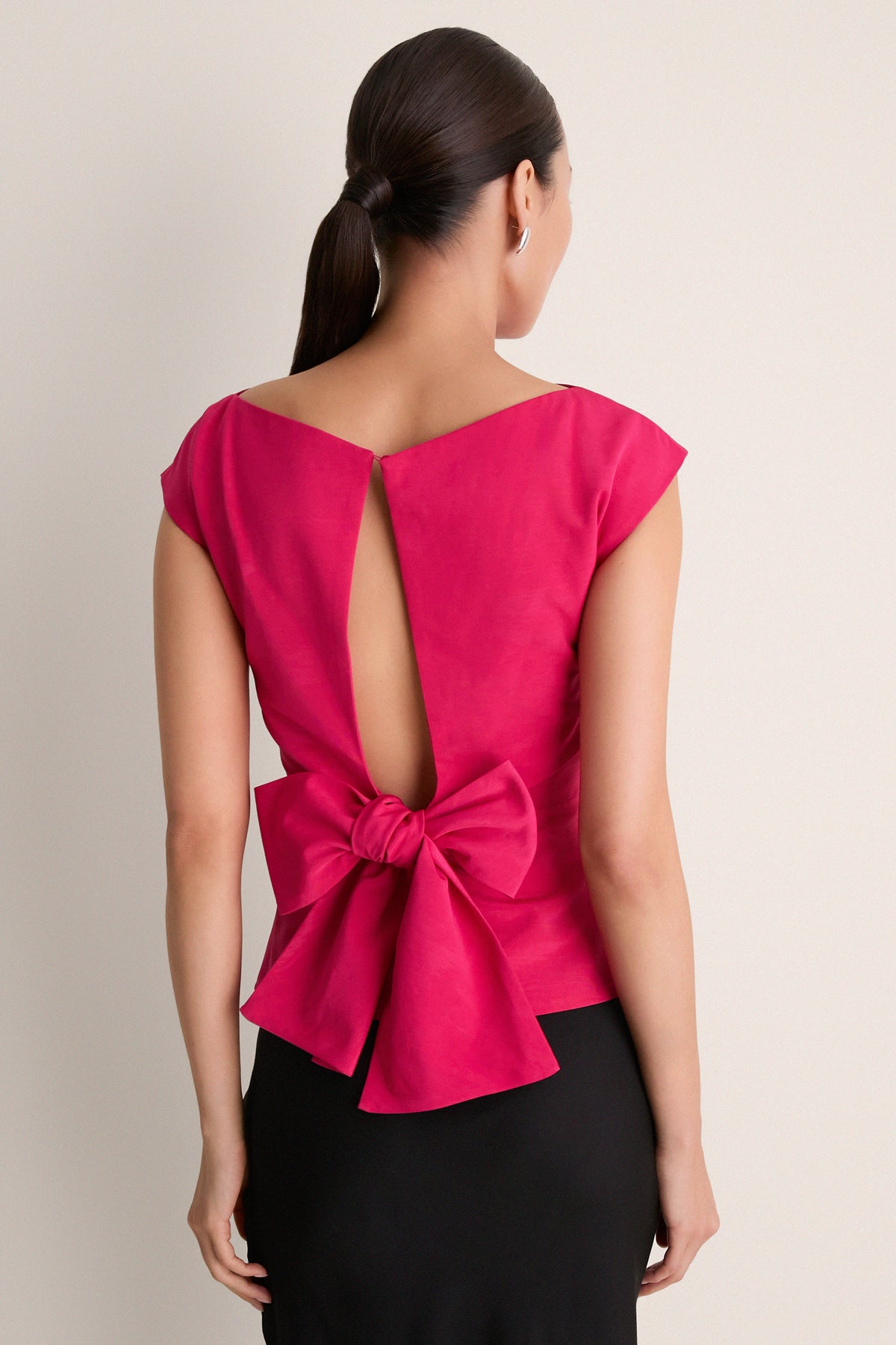Raspberry Moire Atticus Top