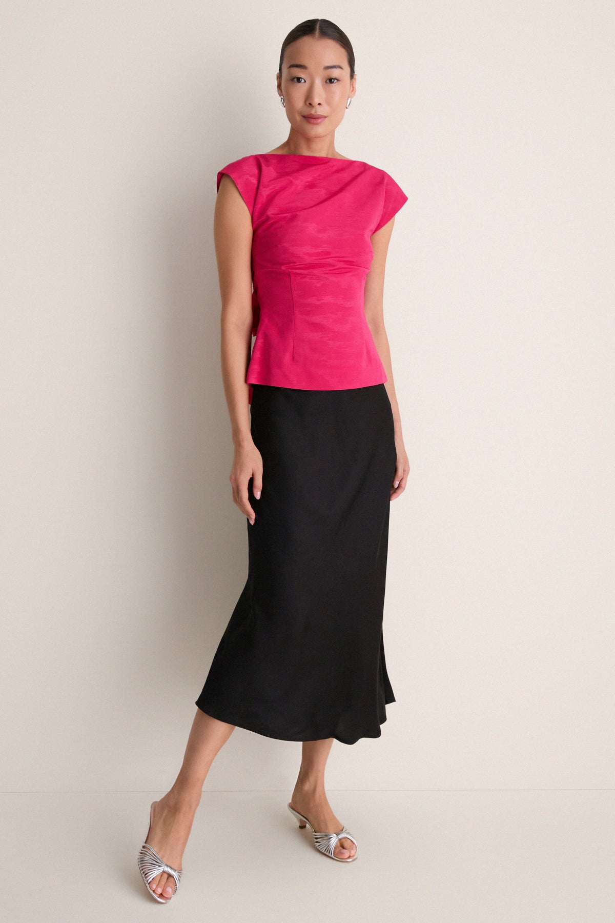 Raspberry Moire Atticus Top