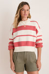 Nantucket Reds Stripe Cotton Brooks Sweater